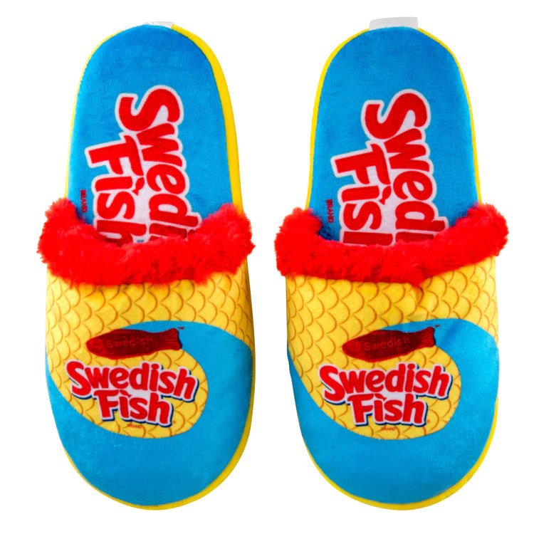 Swedish Fish Fuzzy Slipper