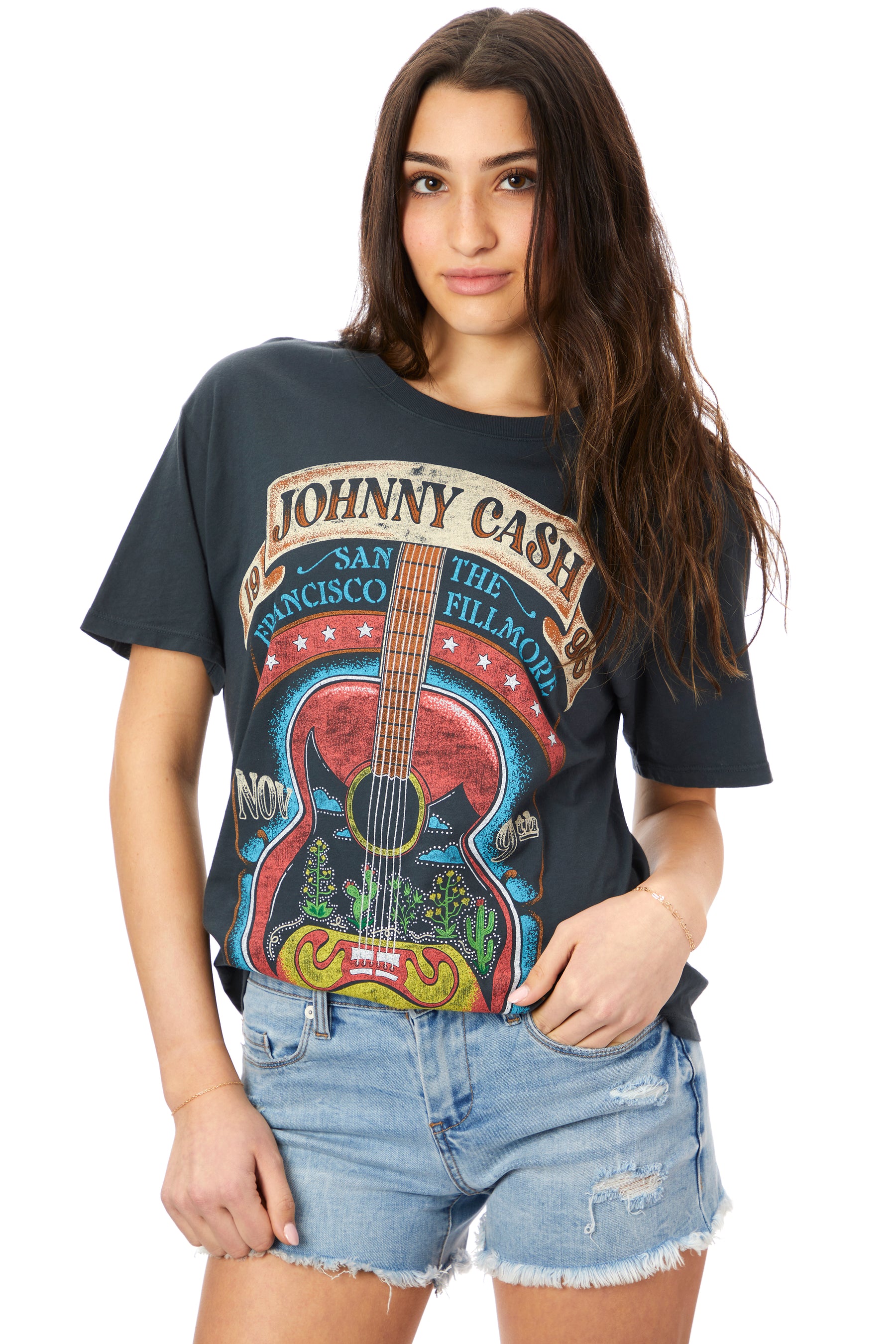 Johnny Cash Fillmore Show Boyfriend Tee