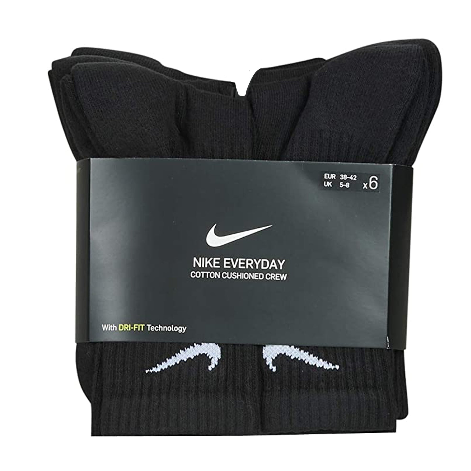 Performance Basic Crew Black Sock