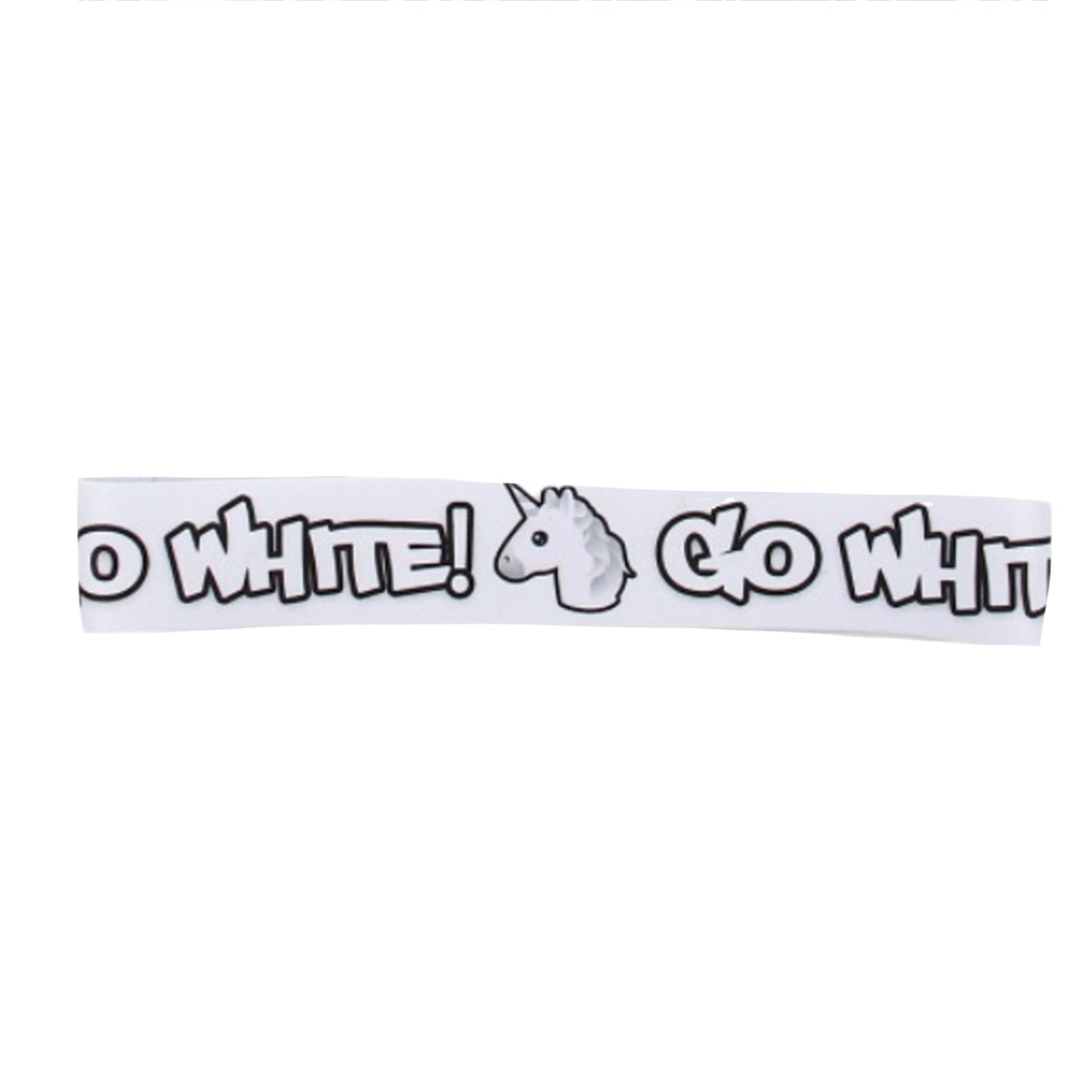 No Slips Stretch Headband Go White